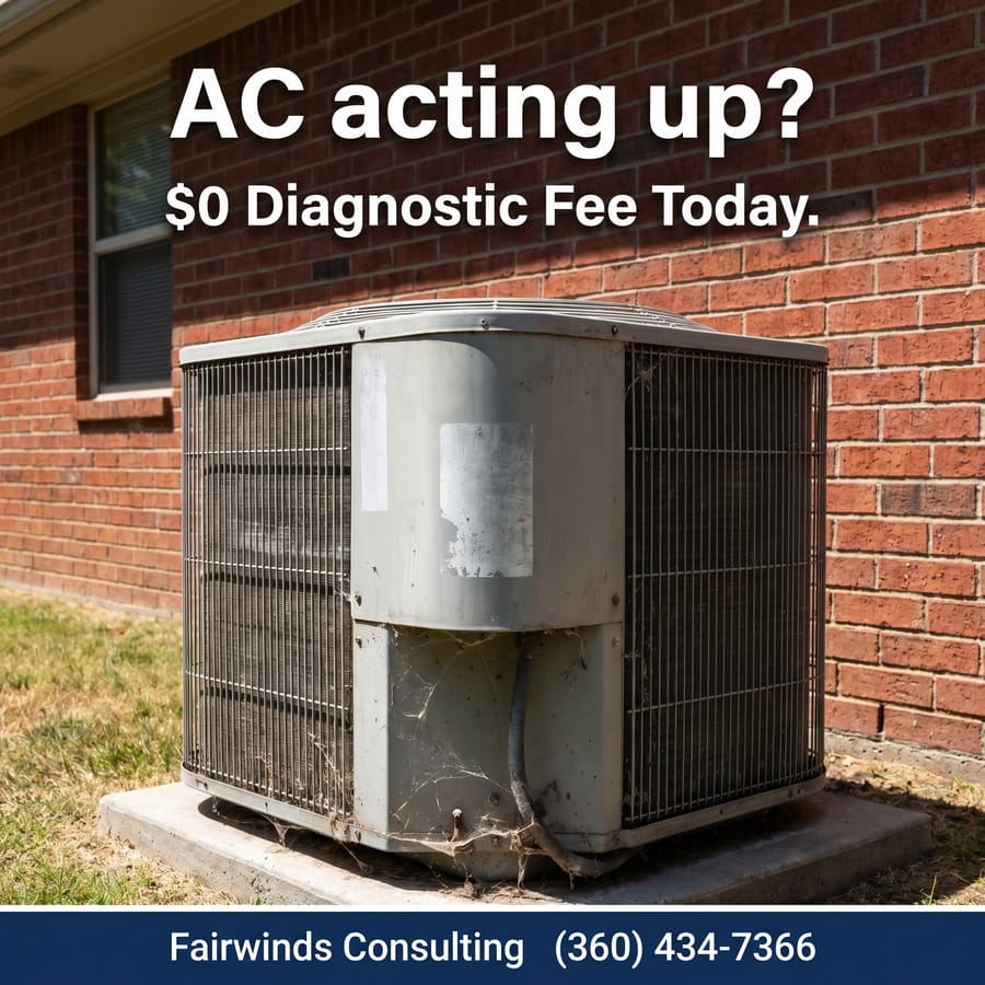 Example HVAC diagnostic ad generated by Steadywork