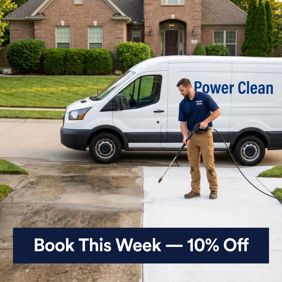 Example pressure washing ad generated by Steadywork
