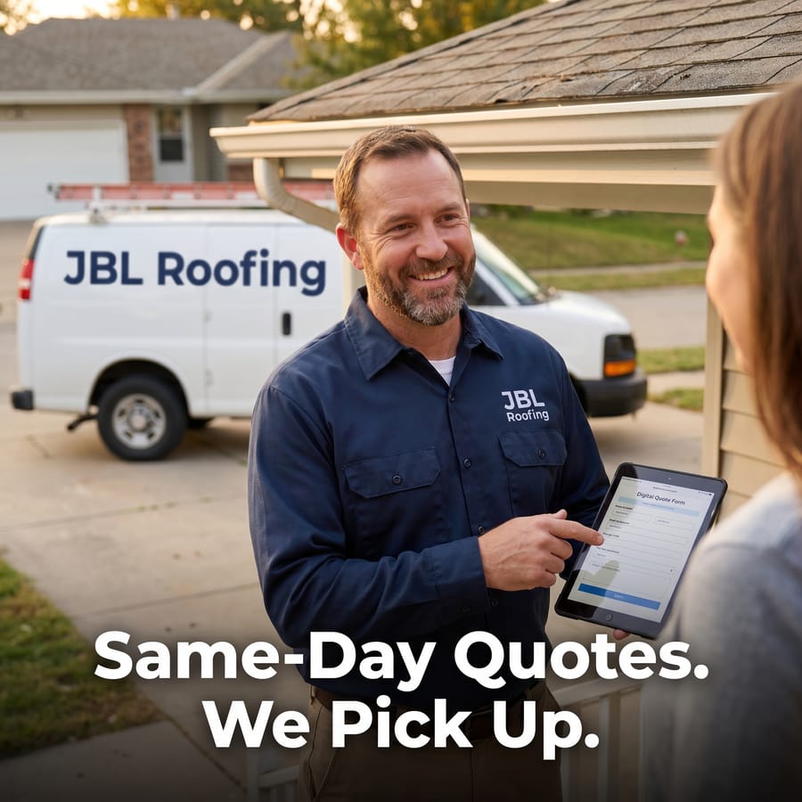 Example roofing ad generated by Steadywork