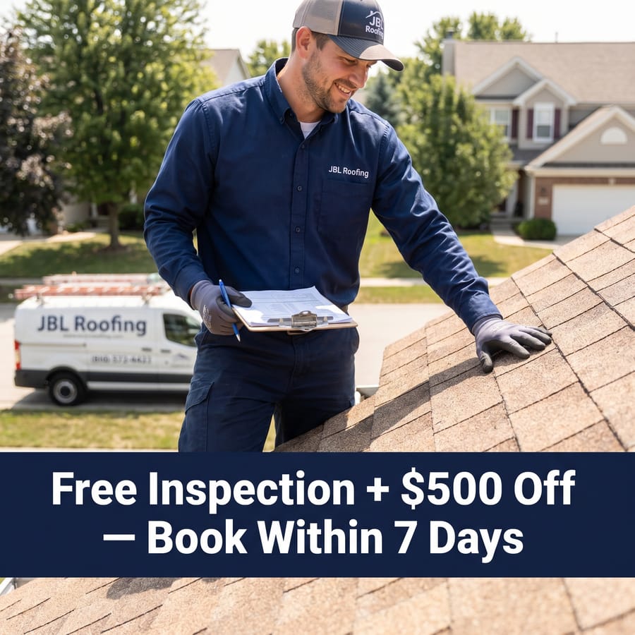 Example roofing inspection ad generated by Steadywork